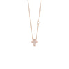 Belle Époque Pink Gold and Diamonds Necklace, 14x12mm